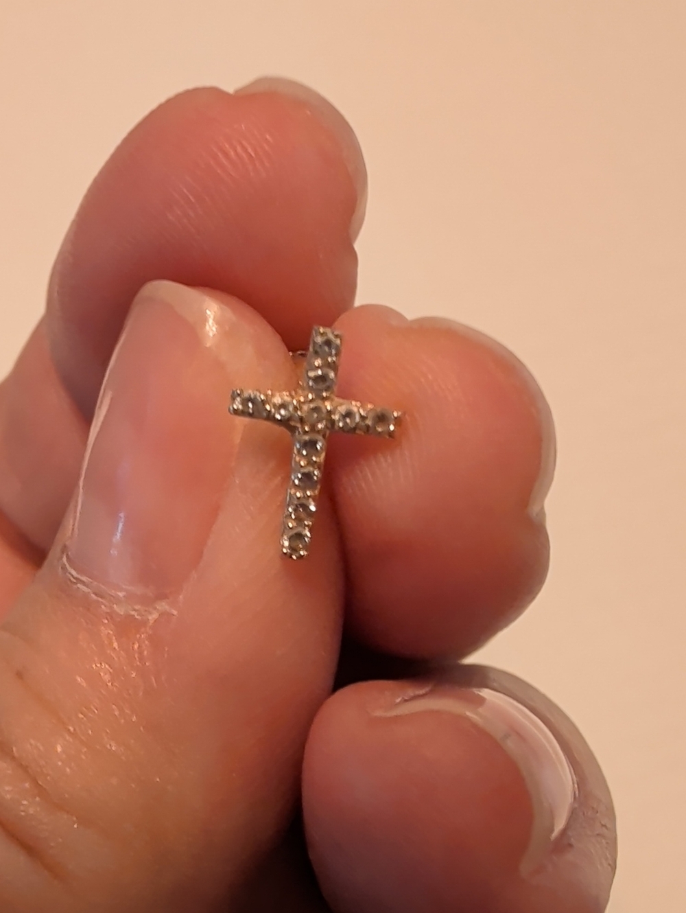 14kt Gold Cross Tragus Earring  Women Jewelry